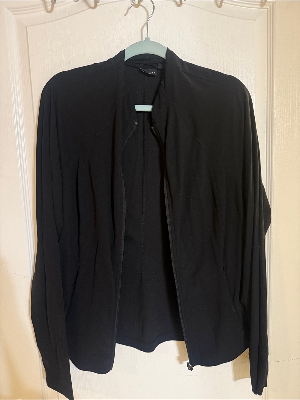 Athleta Women's Black Zip-Front Blazer Jacket